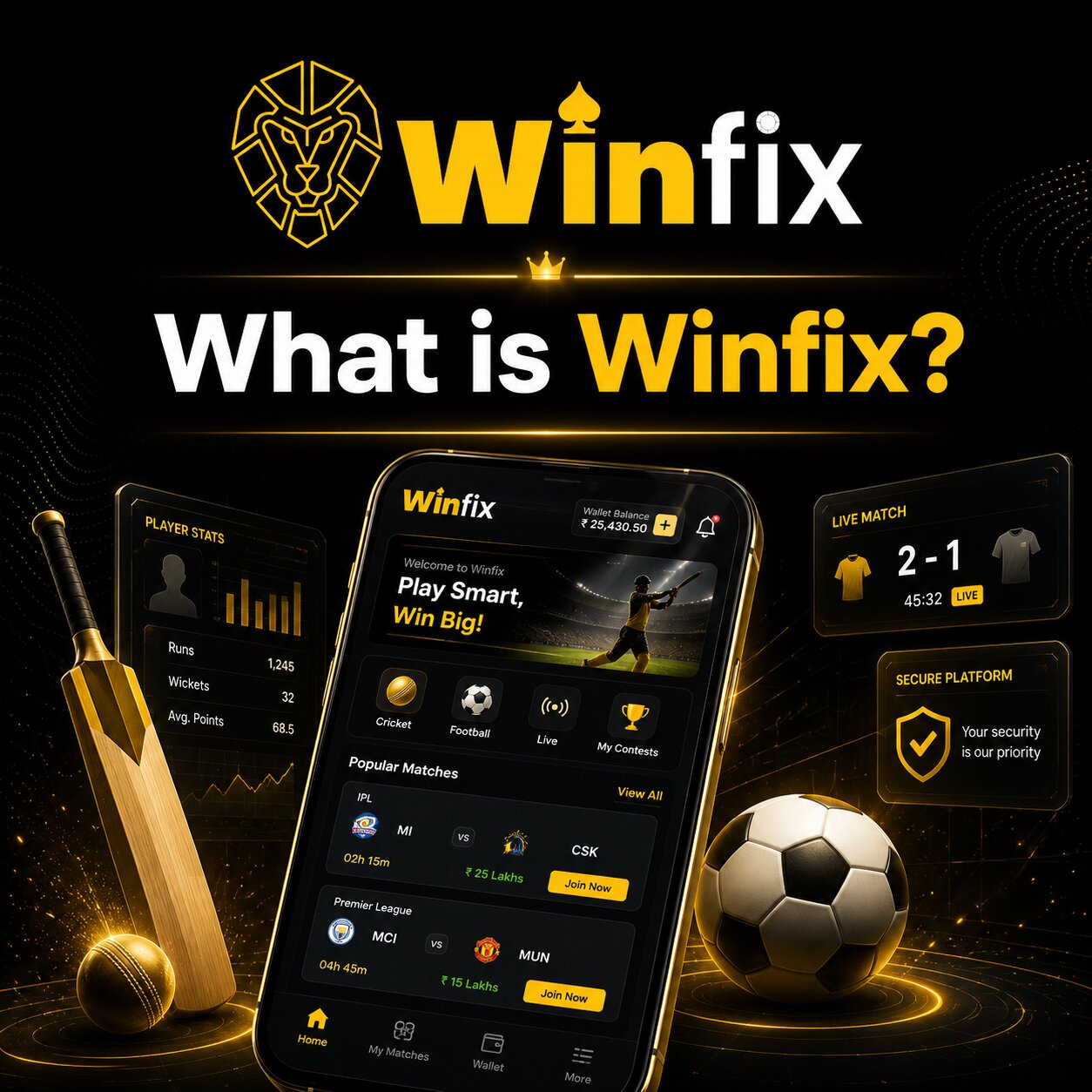 Cricket stadium under floodlights representing Winfix sports betting